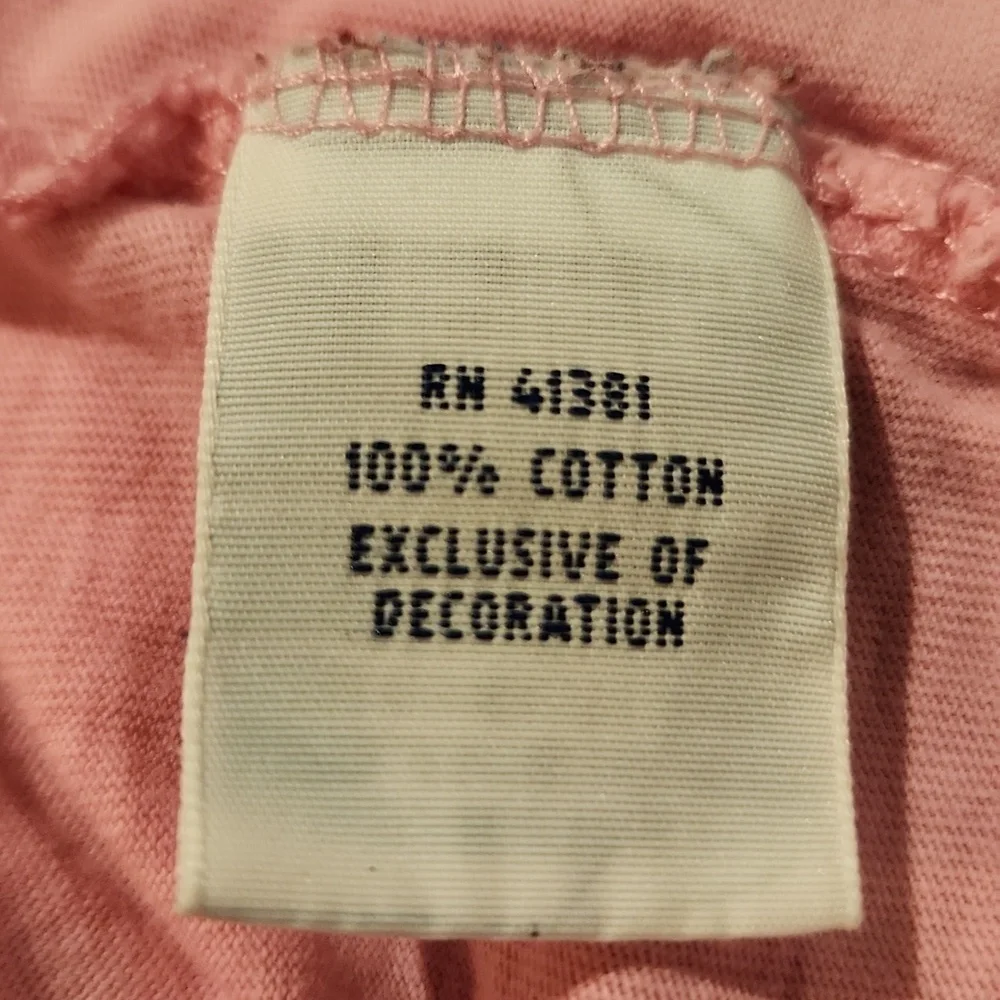 Ralph Lauren Polo 100% Cotton Pink V-Neck Sz L